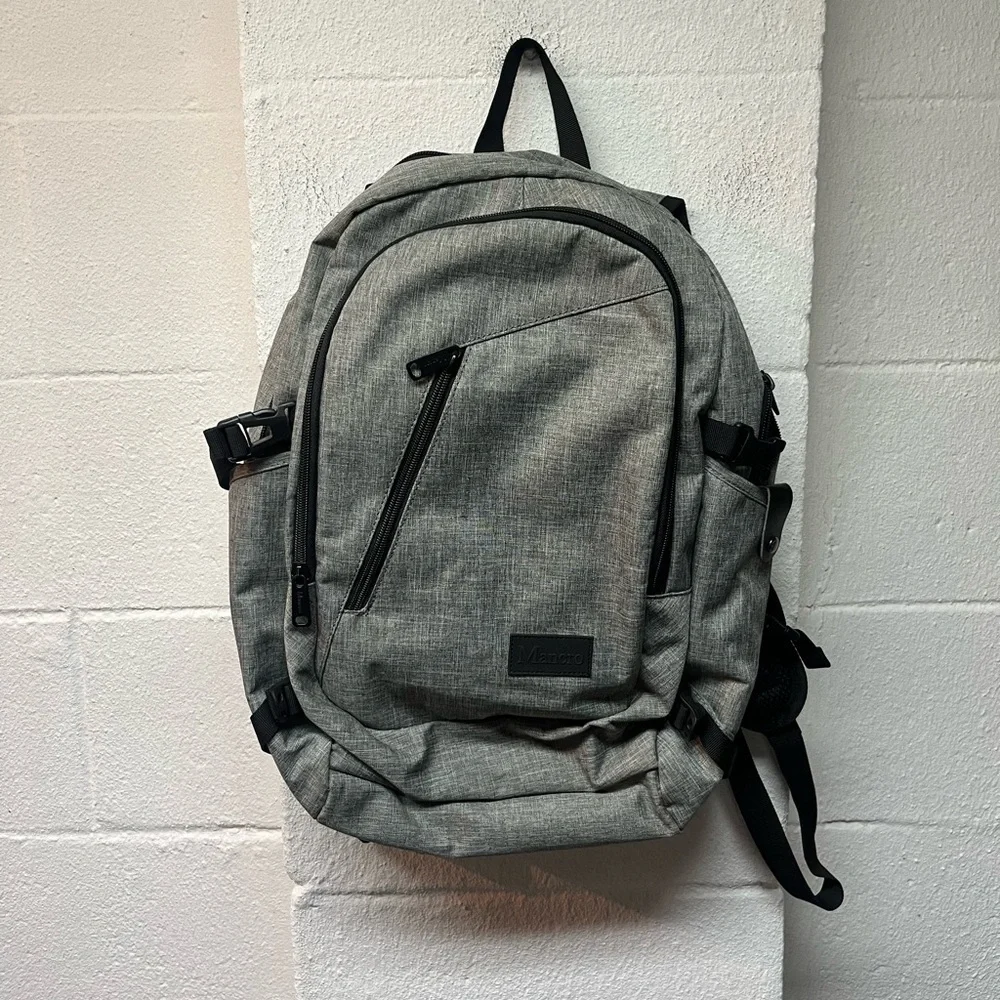 Sleek Gray Backpack for Men